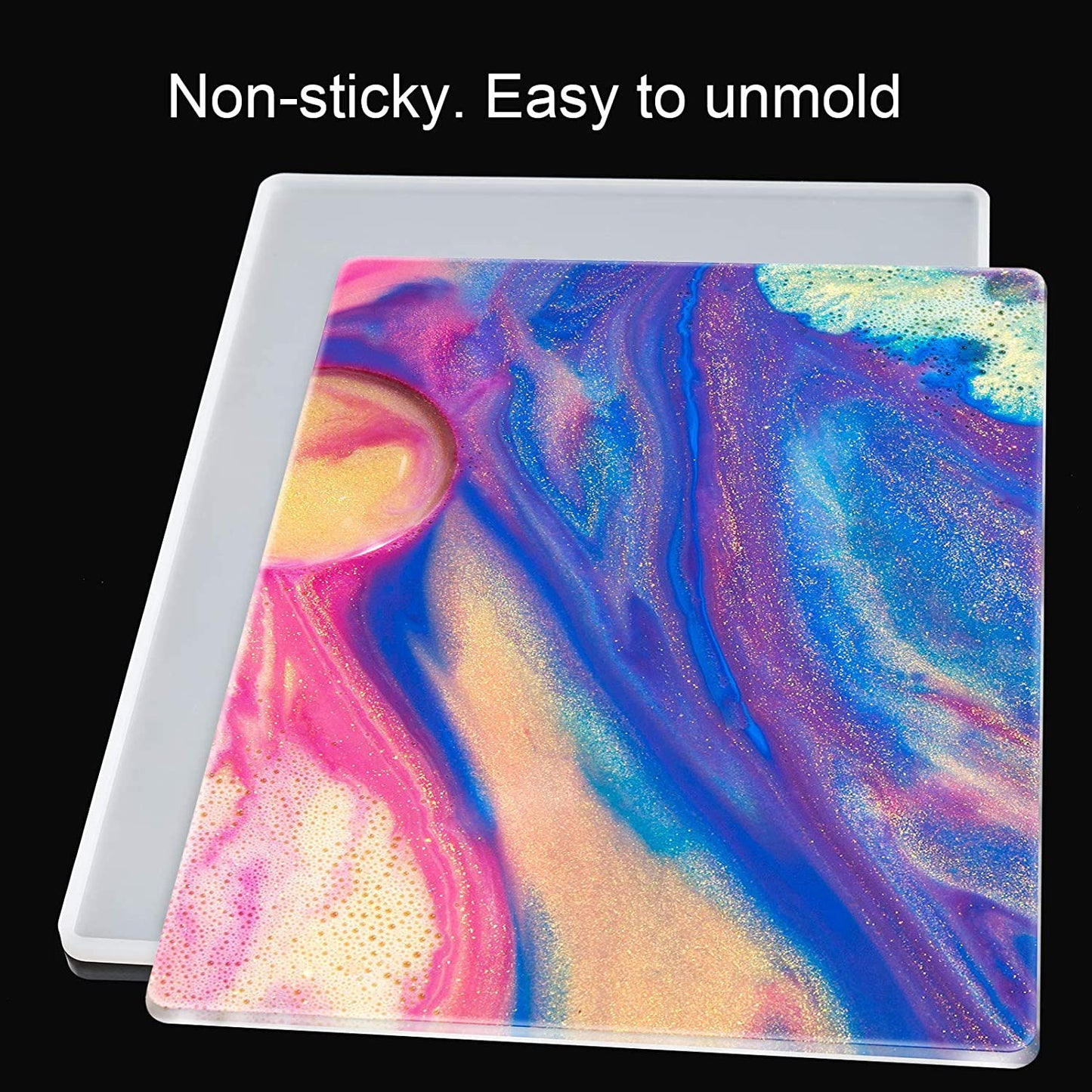 A4 Letter Clipboard Resin Cast Silicone Mold+5 Stainless Steel Low-Profile Clips