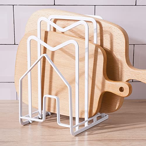 Cutting Board Holder Multipurpose Metal Pot Lid Organizer Ladle Rest Rustproof