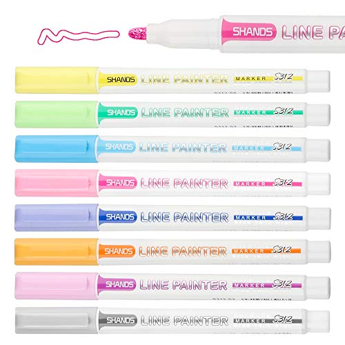Double Line Outline Marker, Self-outline Metallic Markers for Bullet Journal Pen