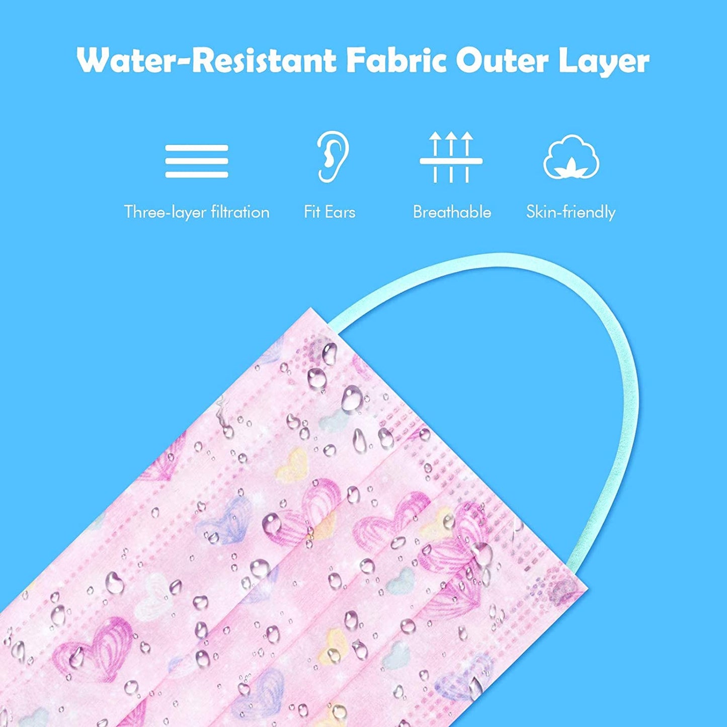 Kids 60 Disposable Fantasy Universe Magic Rainbow Mesh Princess Gradient Colors