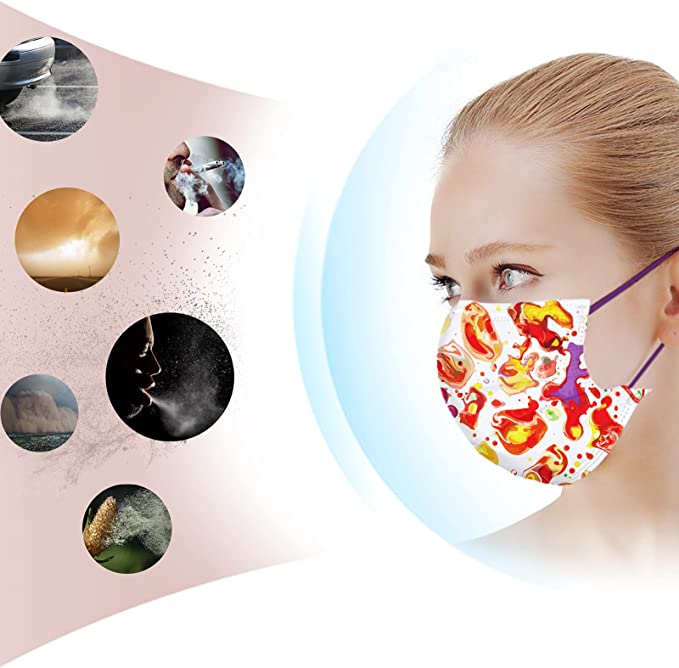 50PCS Single-Packed Color Splash Adults Disposable s Colorful Tie-D