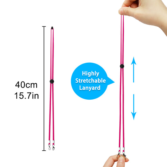 14 Colors Adjustable Length Protective Elastic Holder Lanyard Strap Hanger Pack