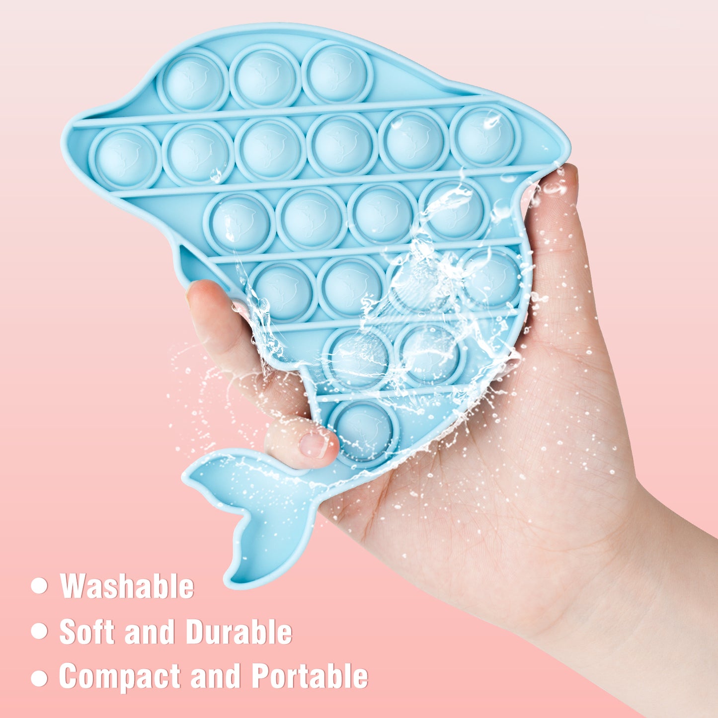 Fidget Pack 2PCS Push Pop Bubble Fidget Sensory Fidget Toys for Stress Relief