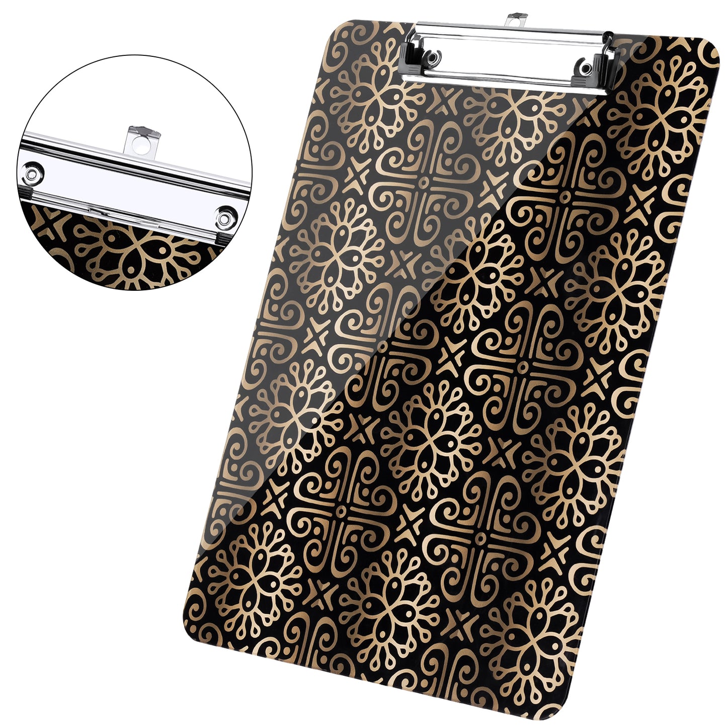 Plastic Clipboard Standard A4 Letter Size 12.4"x8.9" Low Profile Clip Hanging
