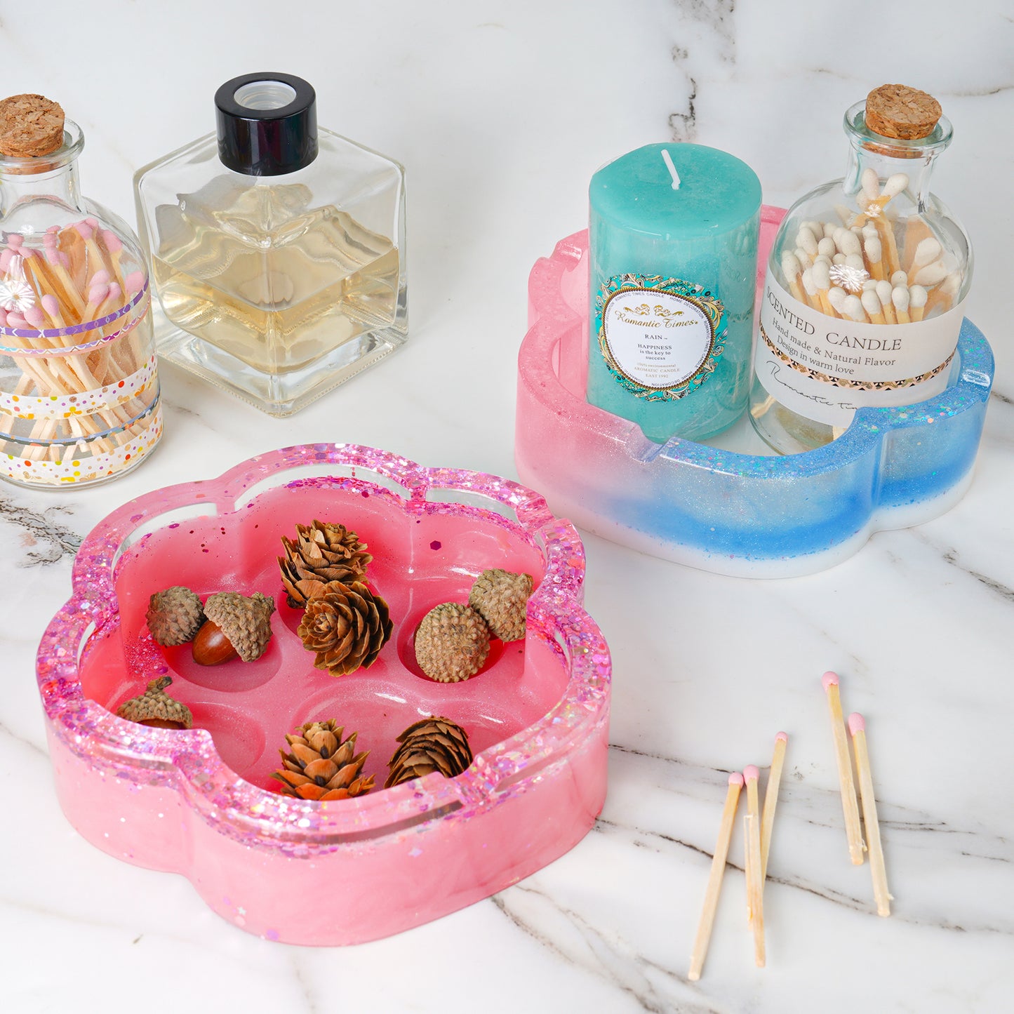 Cat Paw Ashtray/Coaster Epoxy Resin Casting Double-Side Silicone Mold DIY Kit