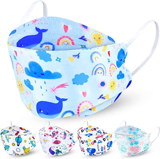 50PCS Kids Disposable Fish Shape Kawaii Dinosaur Rocket Octopus Mermaid Whale