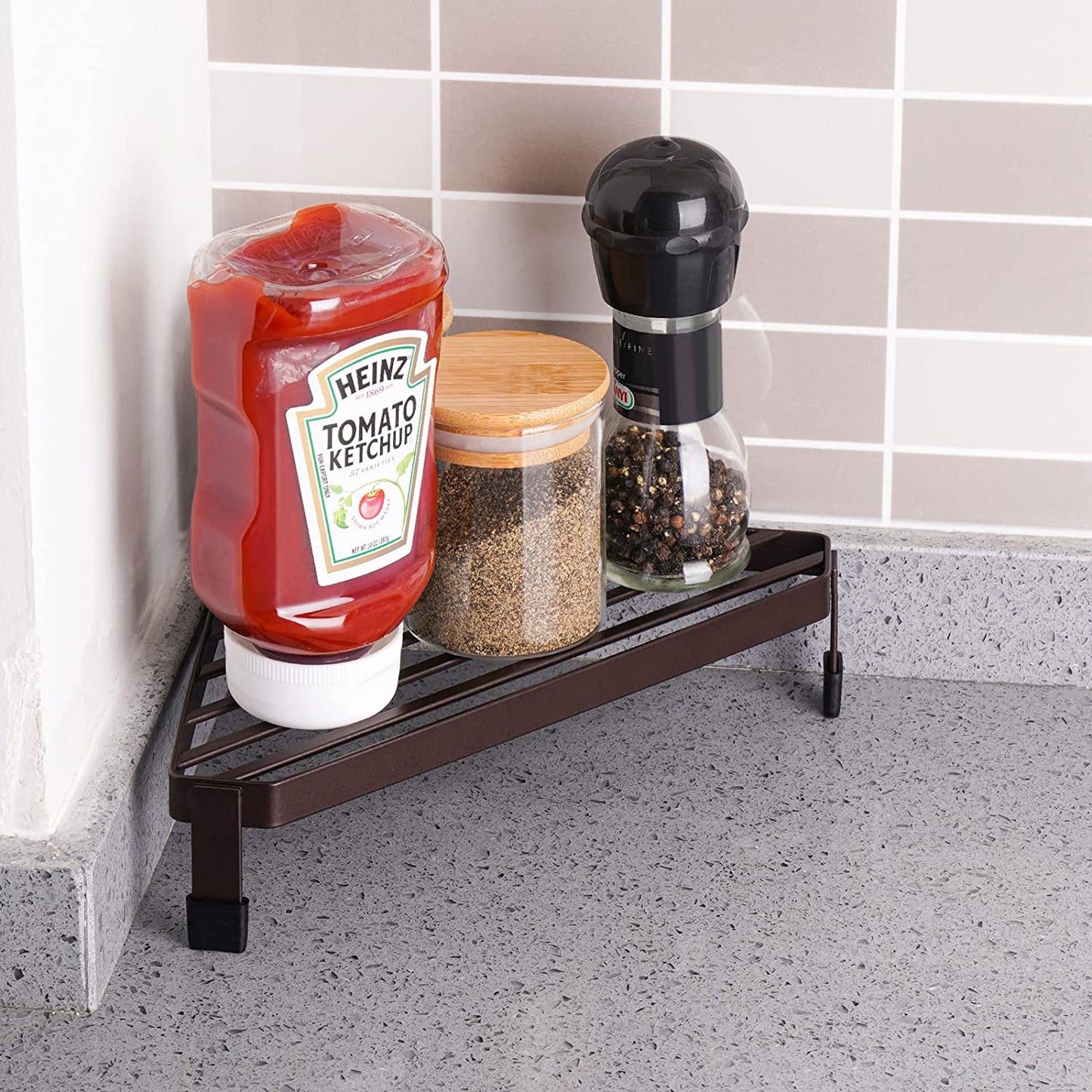 Metal Triangle Trivet Heavy Duty Heat-Resistant Carbon Steel Dining Protector