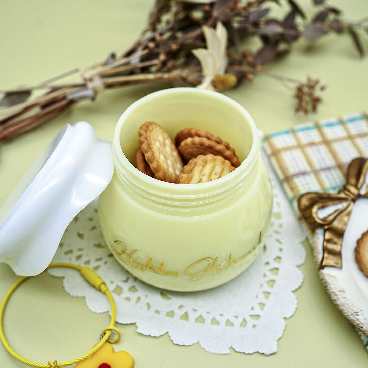 Epoxy Resin Jar with Screw-On Lid DIY Casting Silicone Mold Kit with Glitters