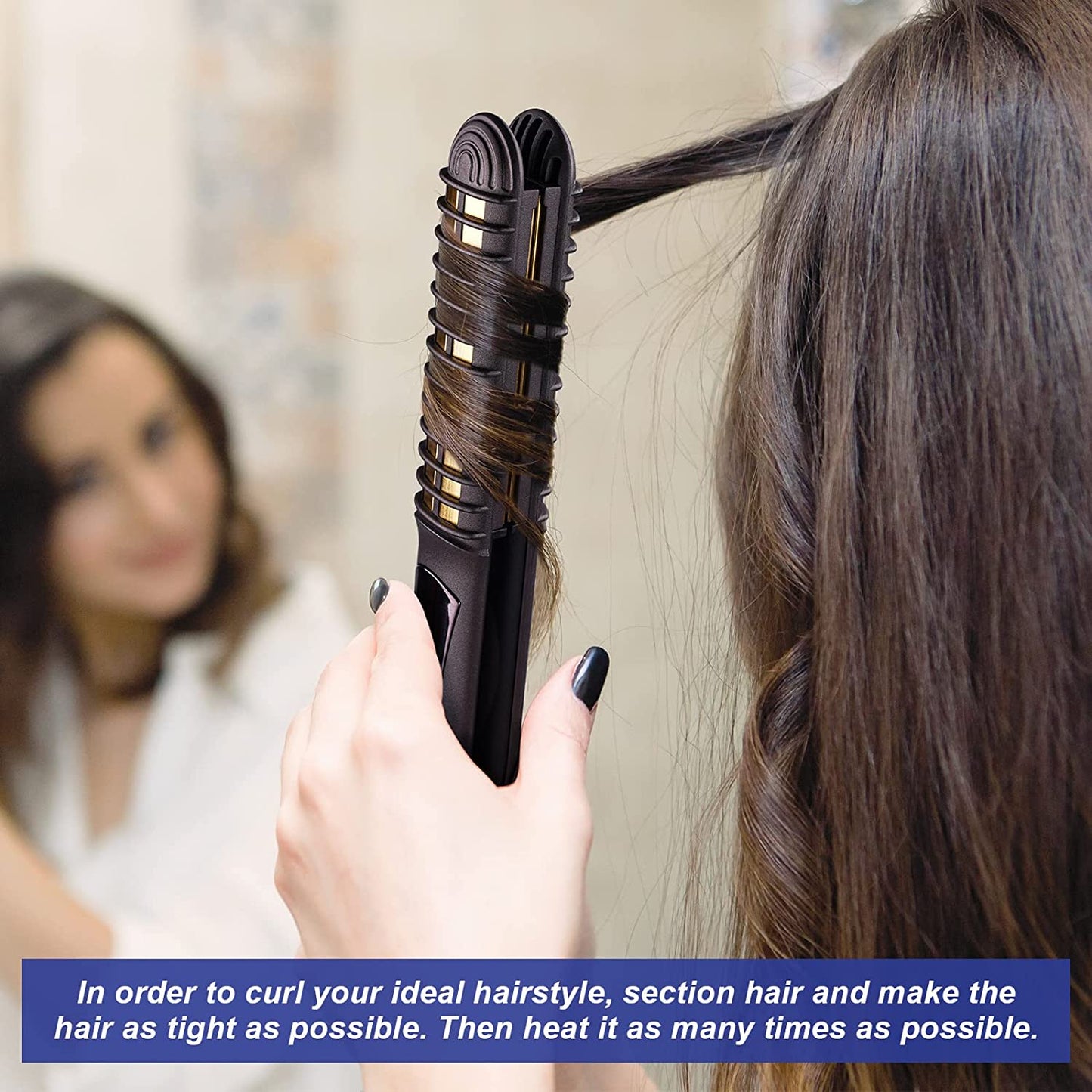2-In-1 Hair Straightener Curler Professional Multi-Styler Flat Iron All Styles