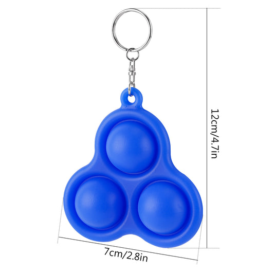 Fidget Pack 3-Pack Mini Push Pop Bubble Fidget Sensory Toy, 3-Bubble Stress An