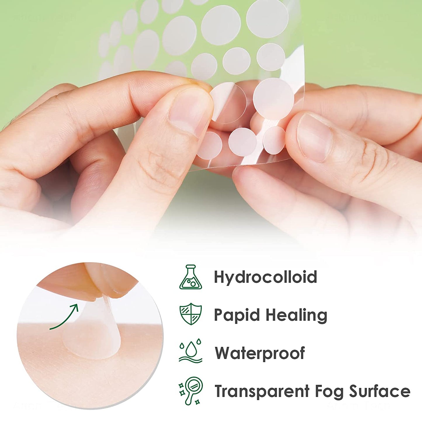 Tea Tree Oil Acne Pimple Patch 108PCS Absorb Hydrocolloid Spot Treat Heal Fast