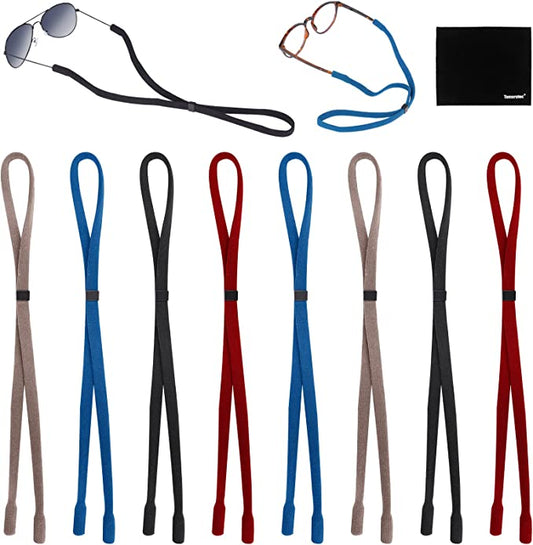 Adjustable Eyeglasses Sunglasses Holder Strap Cord 8PCS Sports Eyeglass Retainer