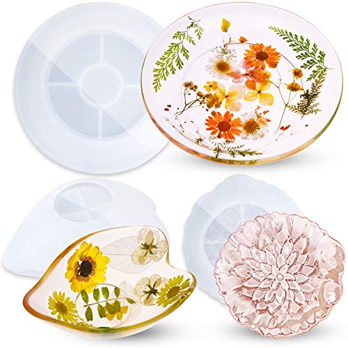 NiArt Resin Silicone Casting Molds 3 Shapes Handmade Agate Geode Jewelry Trays