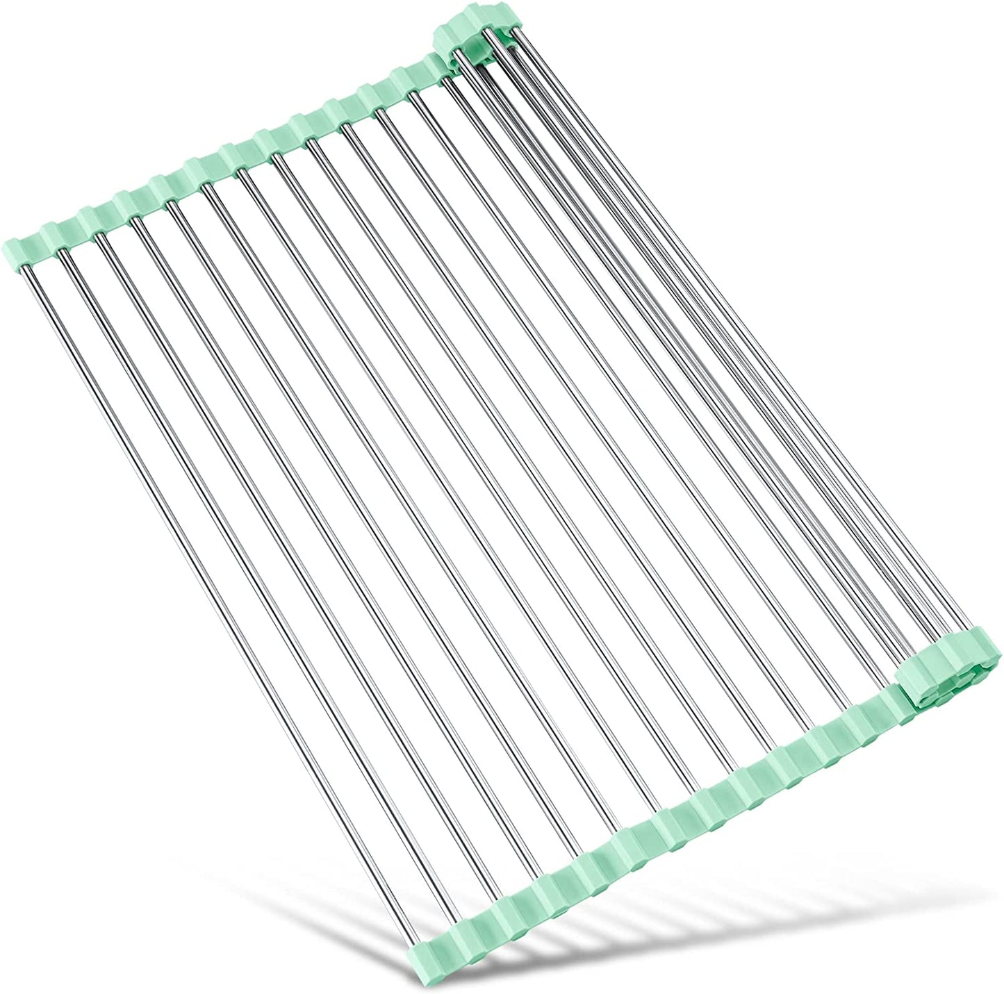 Roll Up Foldable Dish Drying Rack 17.7x 15.5 Rollable Dish Rack Multipurpose