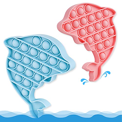 Fidget Pack 2PCS Push Pop Bubble Fidget Sensory Fidget Toys for Stress Relief