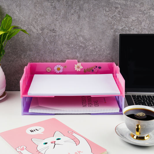 Resin Molds for Stackable Letter Tray DIY, Silicone Epoxy Casting Molds Set Mu