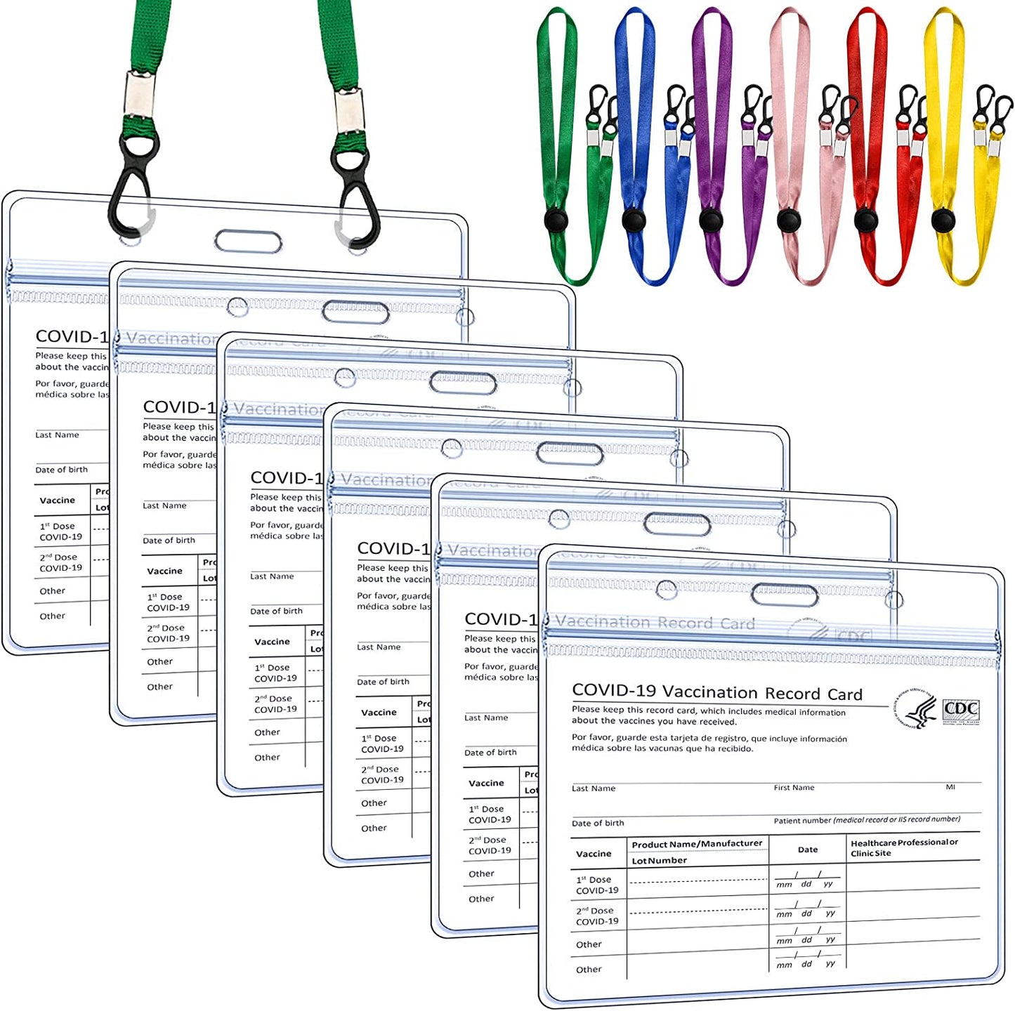 Record Protector Kit 6PCS CDC Card Cover Holder 4X3