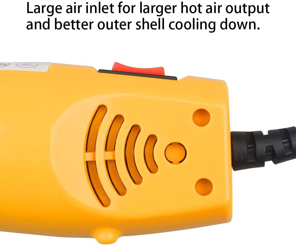 Power Adjustable Heat Gun Up to 660F Handheld Electric Hot Air 350W Portable