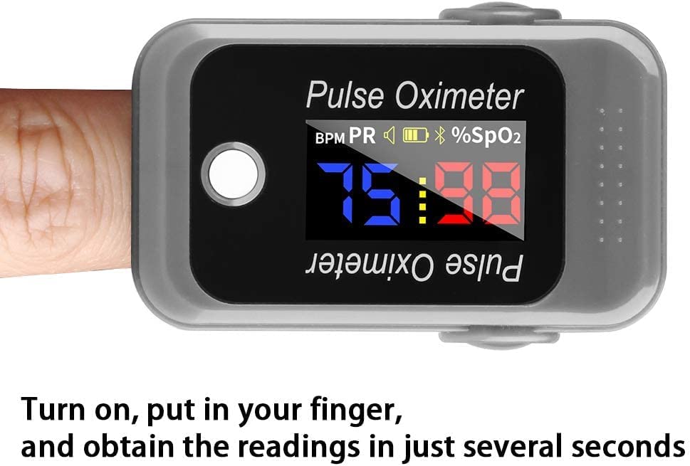 Bluetooth Fingertip Pulse Oximeter Blood Oxygen Saturation Pulse Rate Monitor