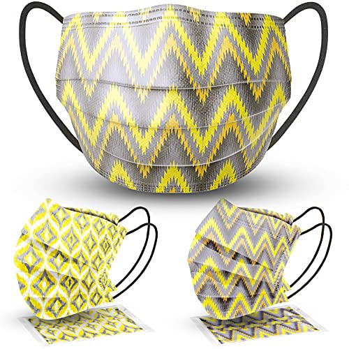 50PCS Individually Wrapped Disposable 2 Ikat Printed Patterns