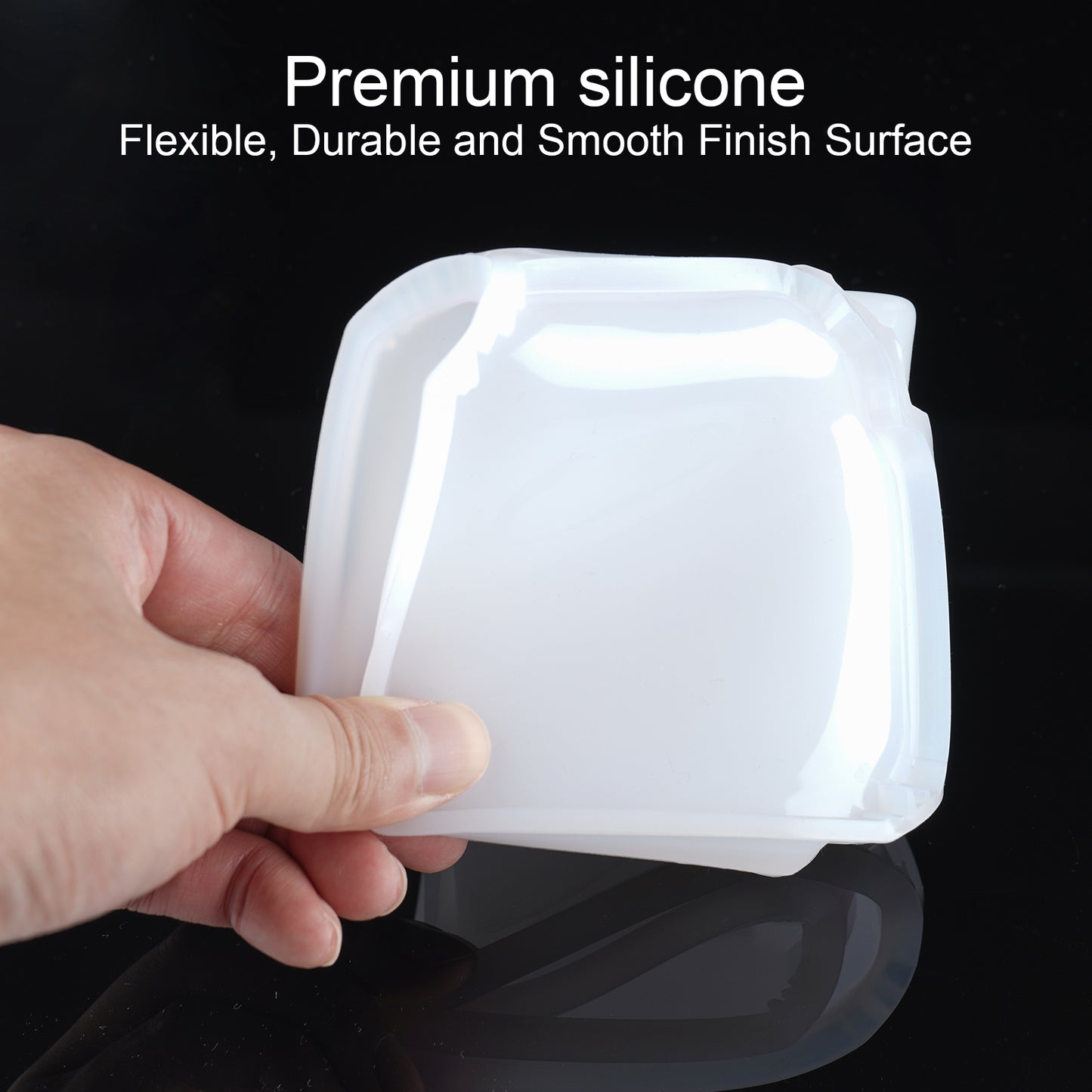 Coaster Resin Mold 5-Part Jigsaw Puzzle Design DIY Epoxy Resin Casting Soft Smoo