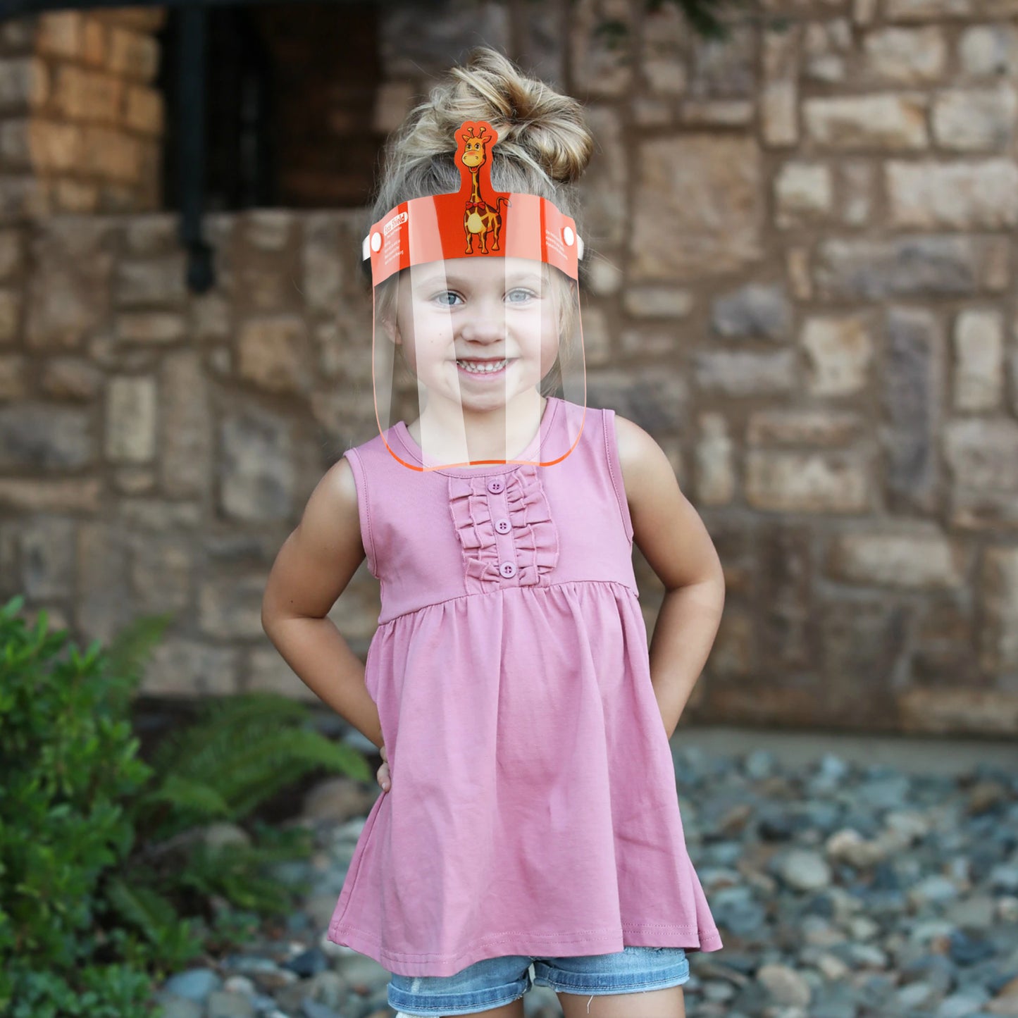 8PCS Kids' Protective Face Shields Fully Wrap-Around Breathable Safety Coverings