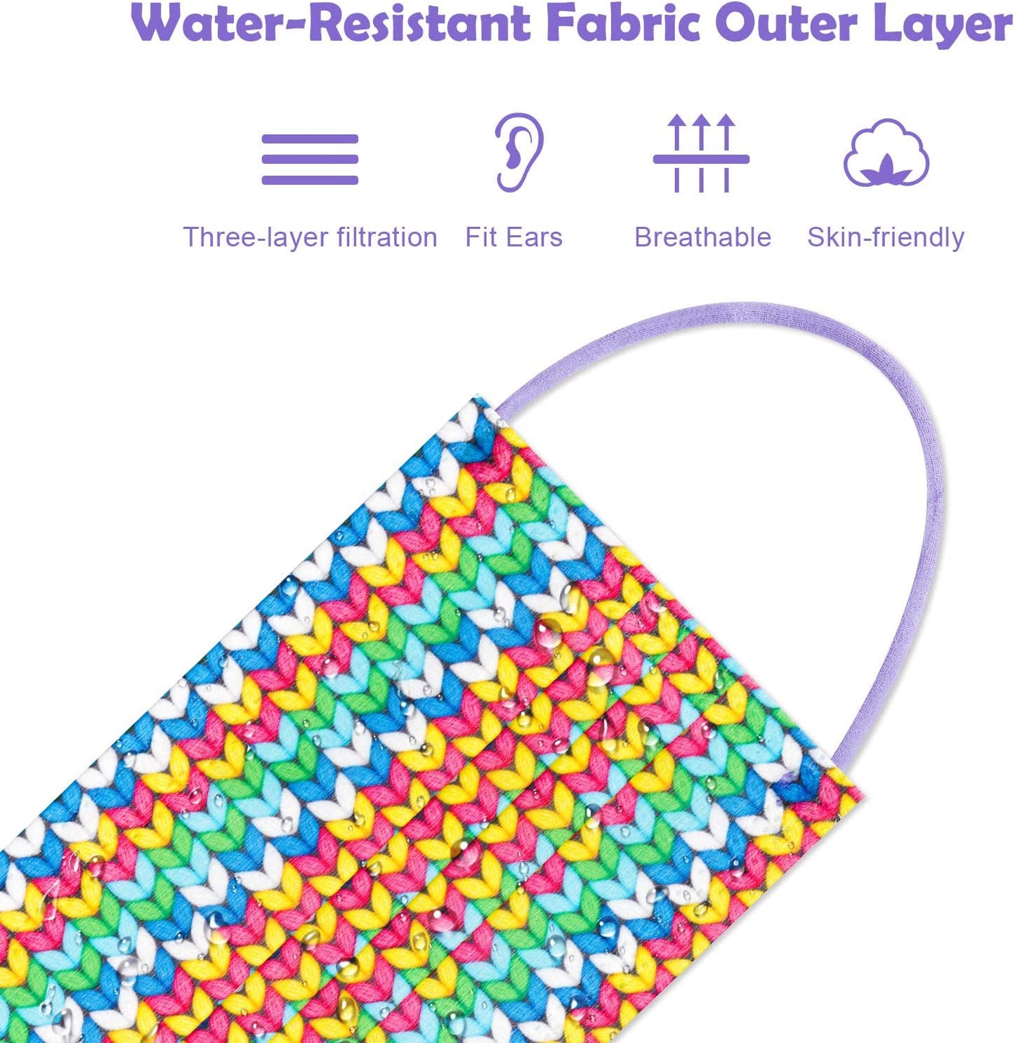 Kids 60 Disposable Fashion Individually Sealed Covering Knitted Sweater Patterns