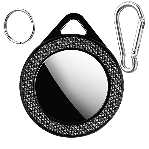 (Case Only) Flannelette Fabric Anti-Lost Protective Case for Apple AirTag (Grey)