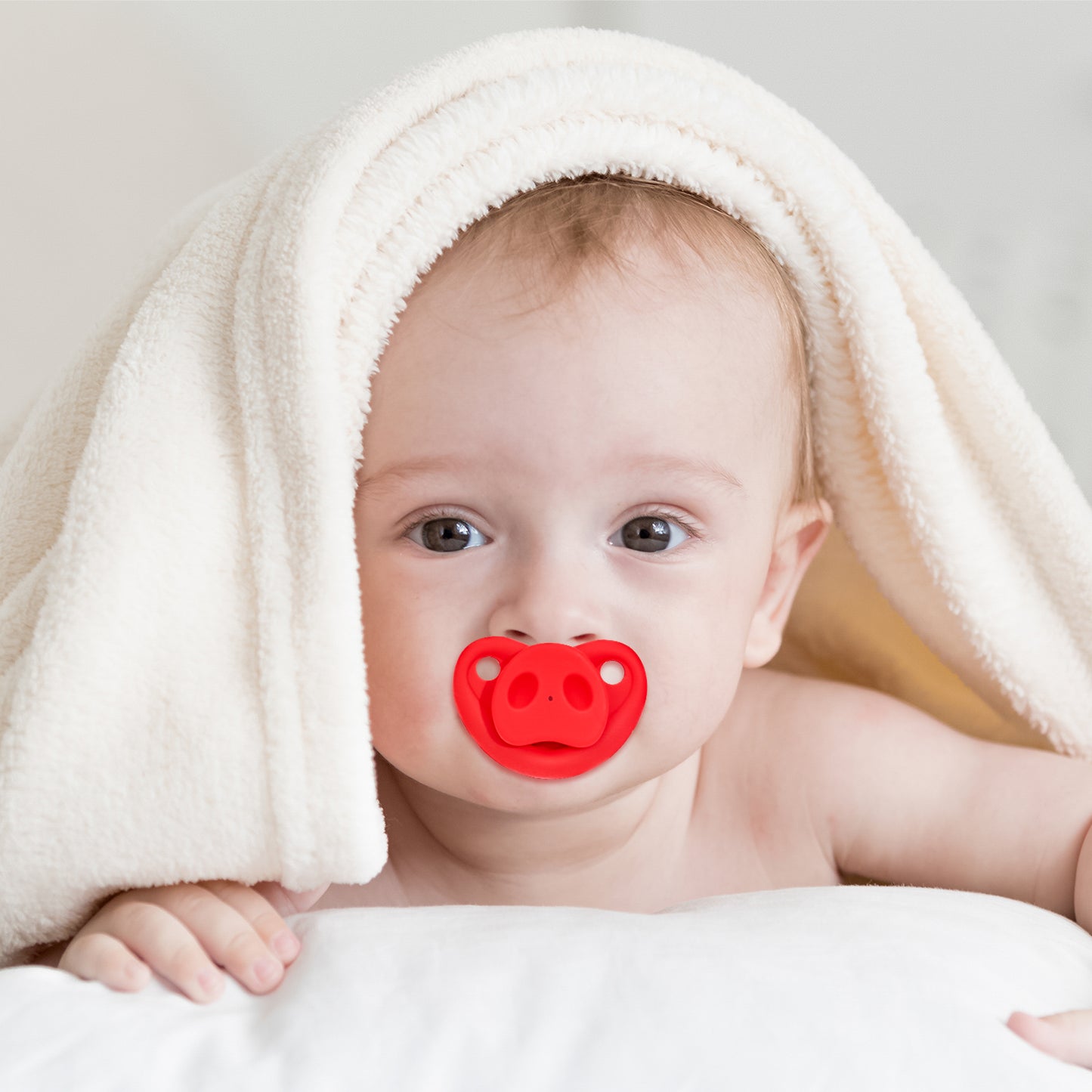 6PCS Soft Silicone Infant Baby Pacifiers, Funny Lips Orthodontic Cute Pacifiers