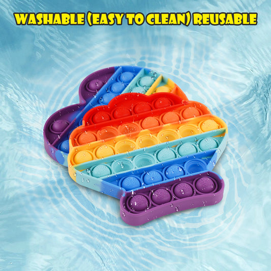 Fidget Pack 2PCS Push Pop Bubble Fidget Sensory Toy, Fidget Toys for Stress An