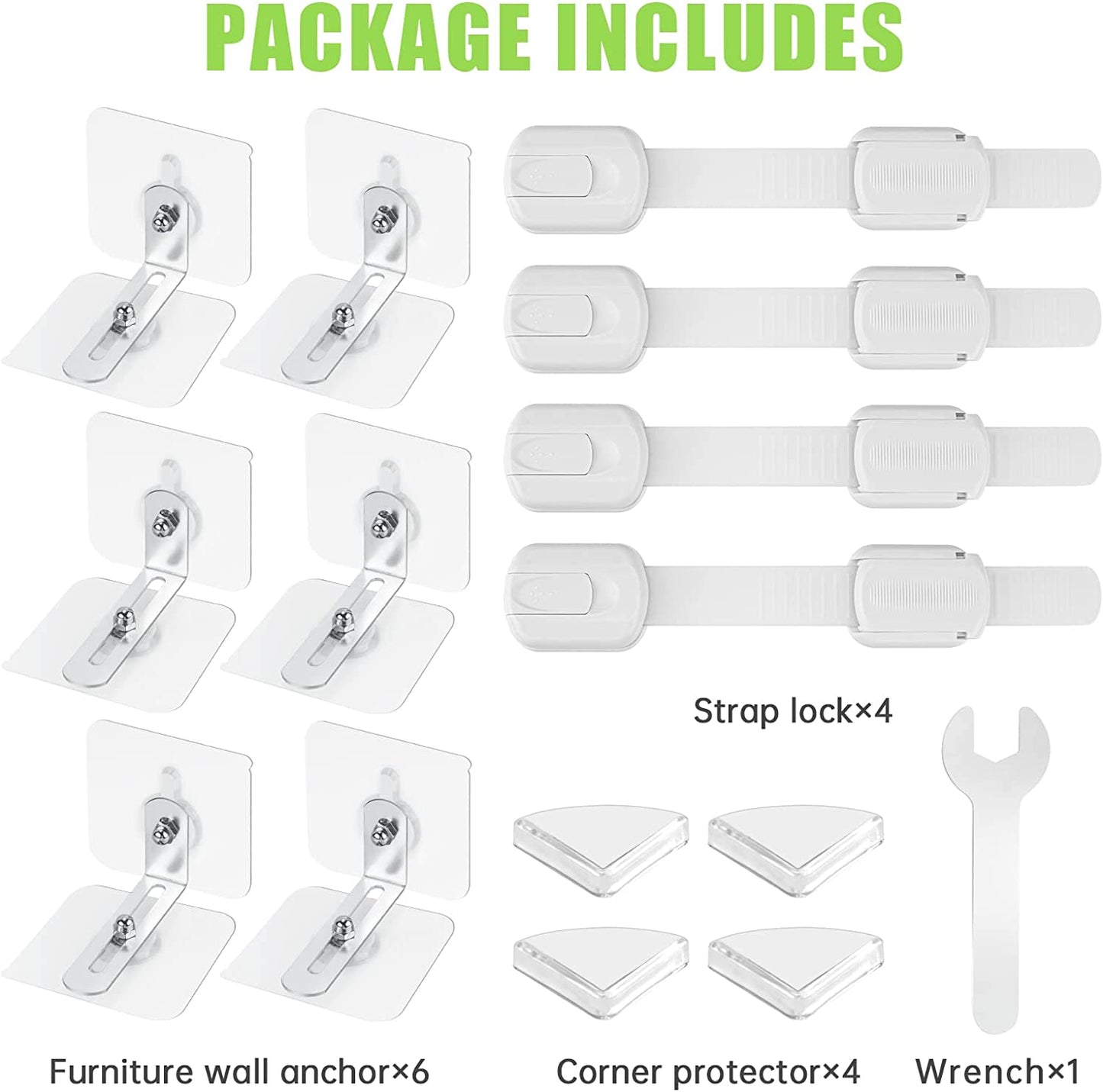 Furniture Anchors Wall Anchors Babyproofing Anti Tip Furniture Anchors No Drill