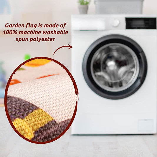 Happy Thanksgiving Turkey Double-Side Holiday Garden Flag 12x18 Inch Fall Autumn