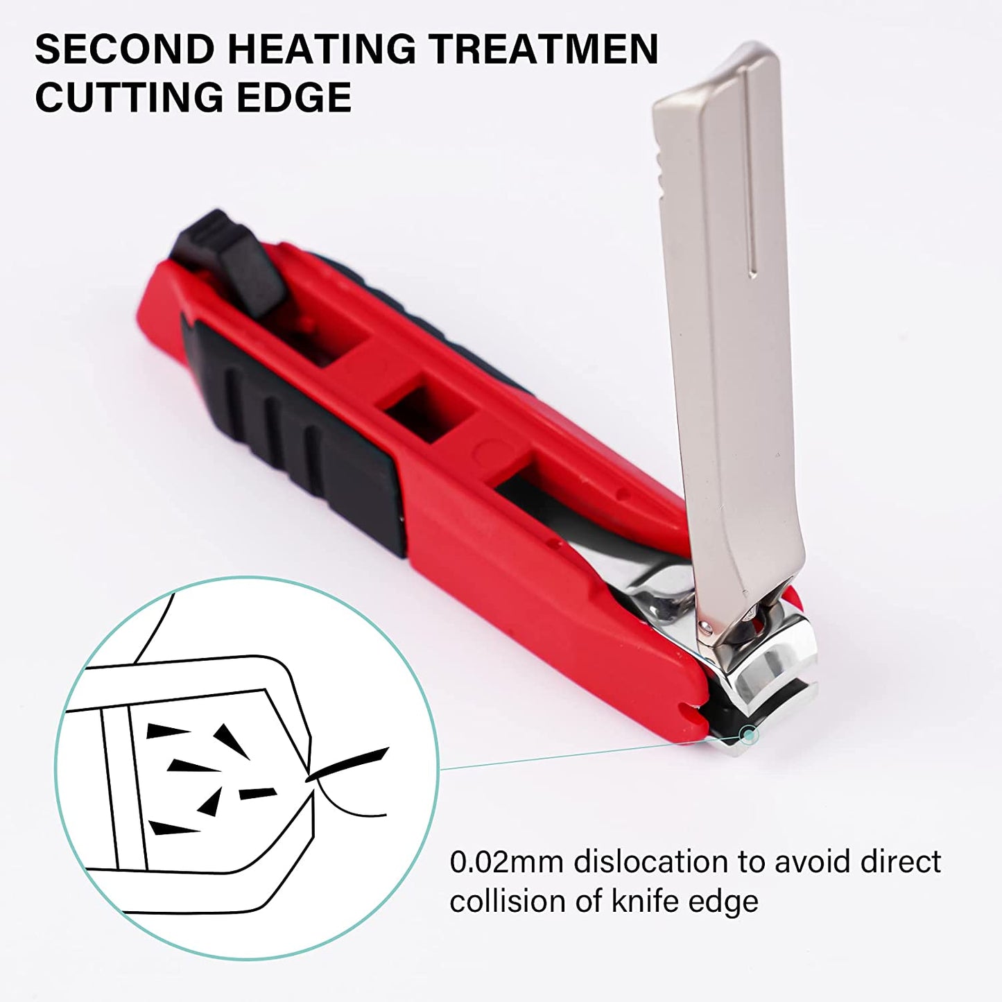 Nail Clipper 6-In-1 Nail Cleaner Cuticle Pusher Splash Proof Catcher Iron Case