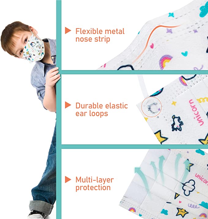 Kids 80PC Disposable Individually Packaged Cartoon Patterns