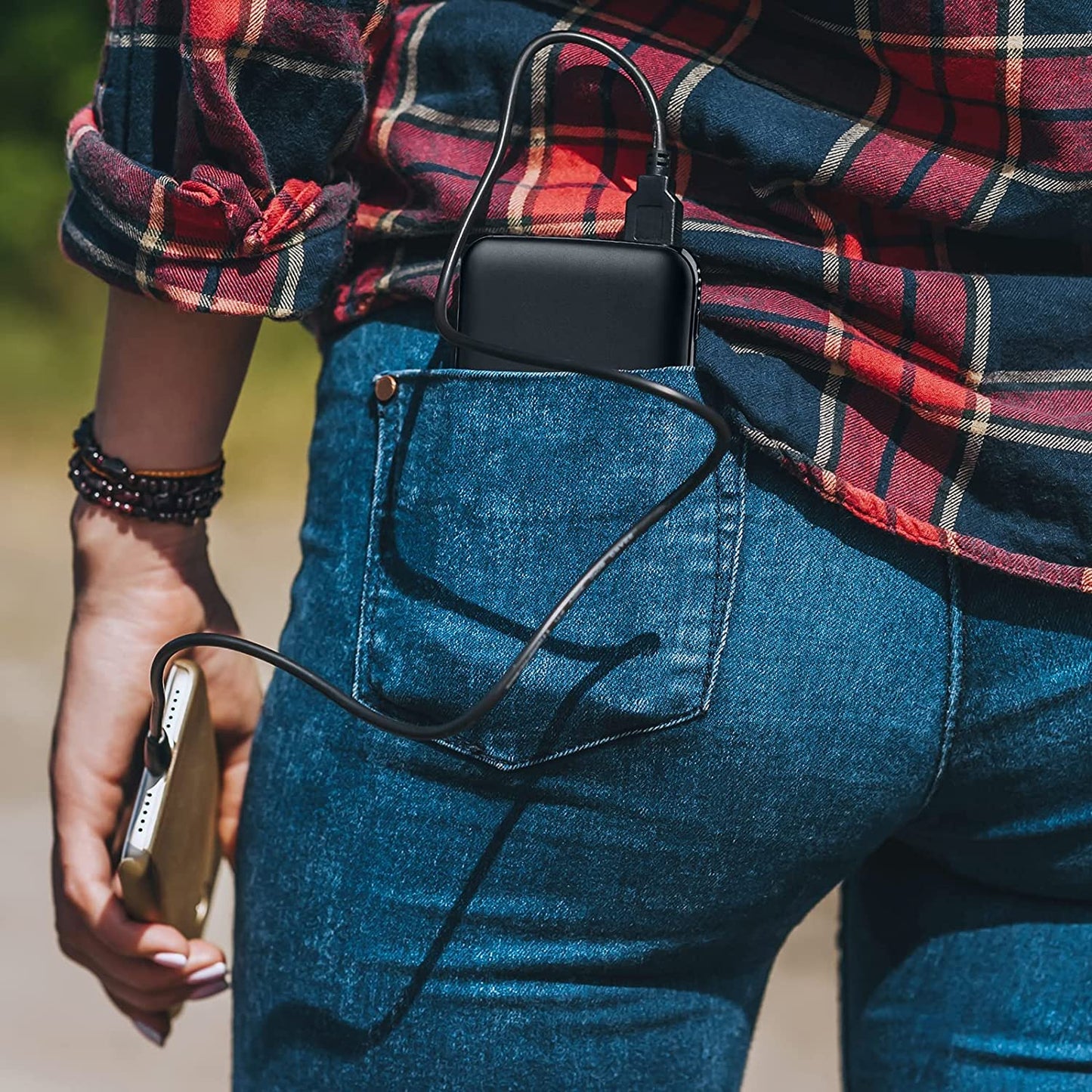 Portable Battery 10000mAh Slim Power Bank PD3.0 Type-C 37Wh Qualcomm3.0 Two-Way