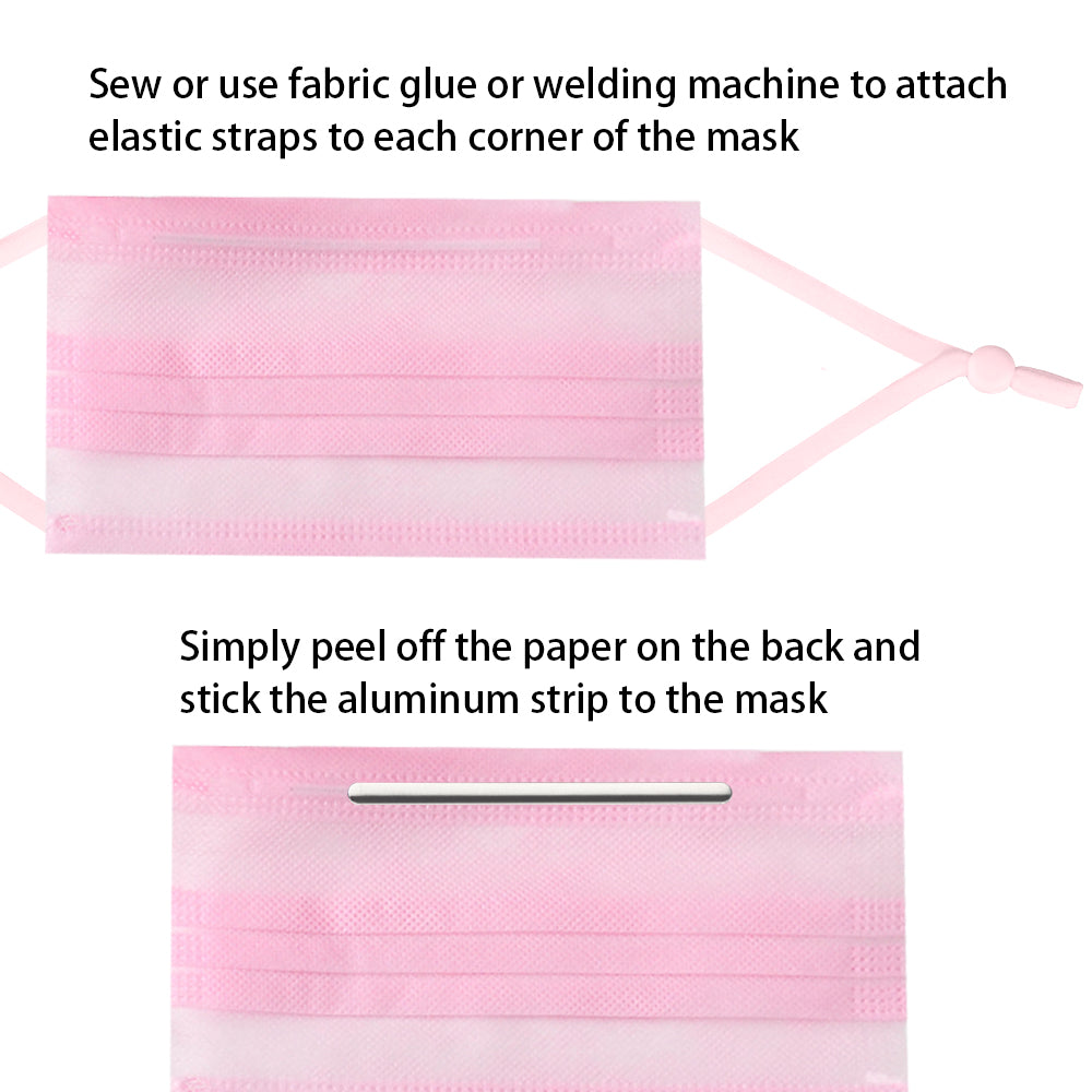 48PCS Plus 2 Free Units Folded 4" Long Precut 1/5 Flat Elastic Bands Adjustable