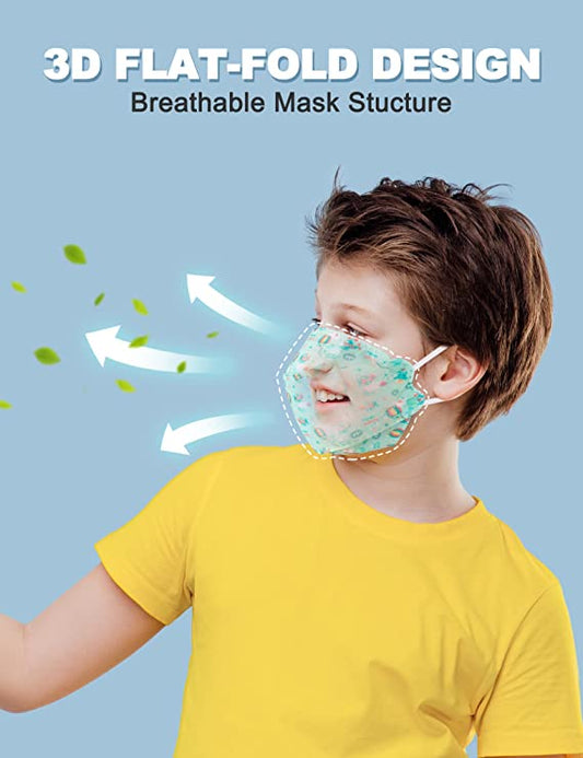 50PCS Disposable Kids Fish Shape Kawaii Space Travel Paw Print Lion Patterns