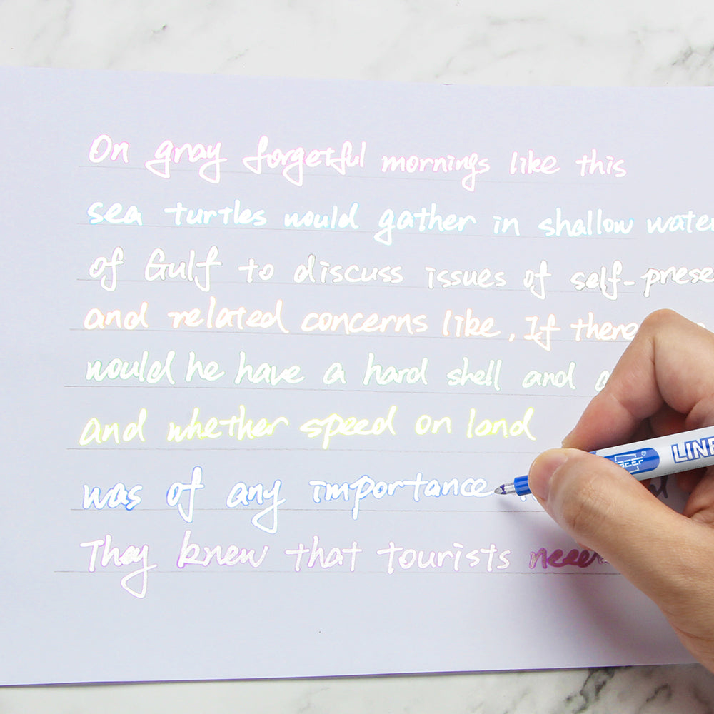 Self-outline Super Squiggles Metallic Markers, Double Line Outline Pen Journal