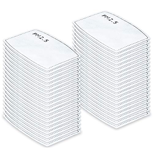 40pcs Adults Size Adaptive Activated Carbon Fabric Filtration 5-Layer PM2.5 Filt