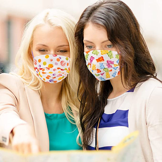 50PCS Adults Candy Gummy Bear Design Disposable s Adorable Unisex I