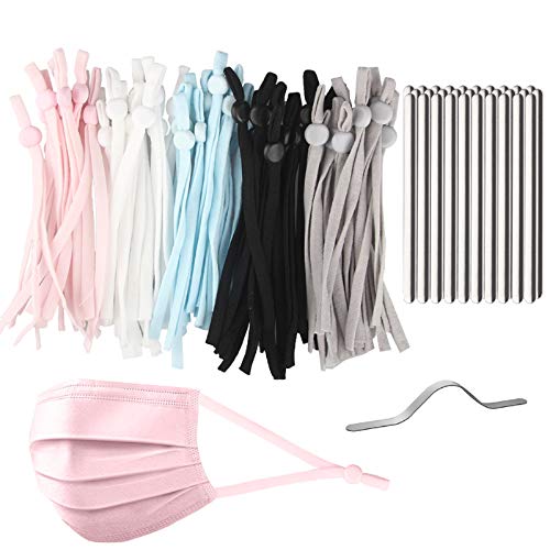 48PCS Plus 2 Free Units Folded 4" Long Precut 1/5 Flat Elastic Bands Adjustable