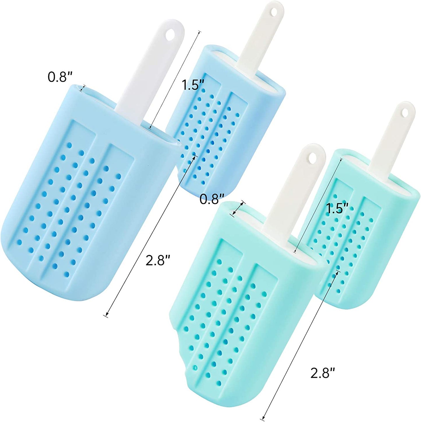 Silicone Tea Infuser 4PCS Loose Tea Steeper Cute Popsicle Ice Cream Tea Strainer