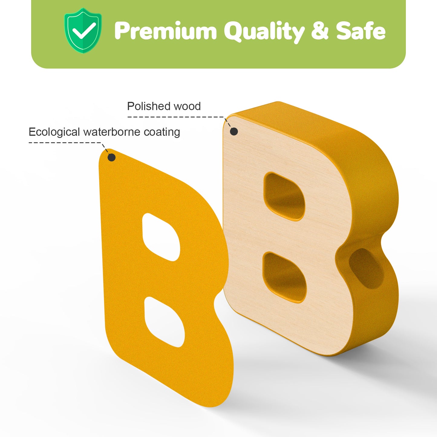 3-In-1 Wooden Alphabet Letter Block Learning Puzzle Whiteboard Lacing Toy