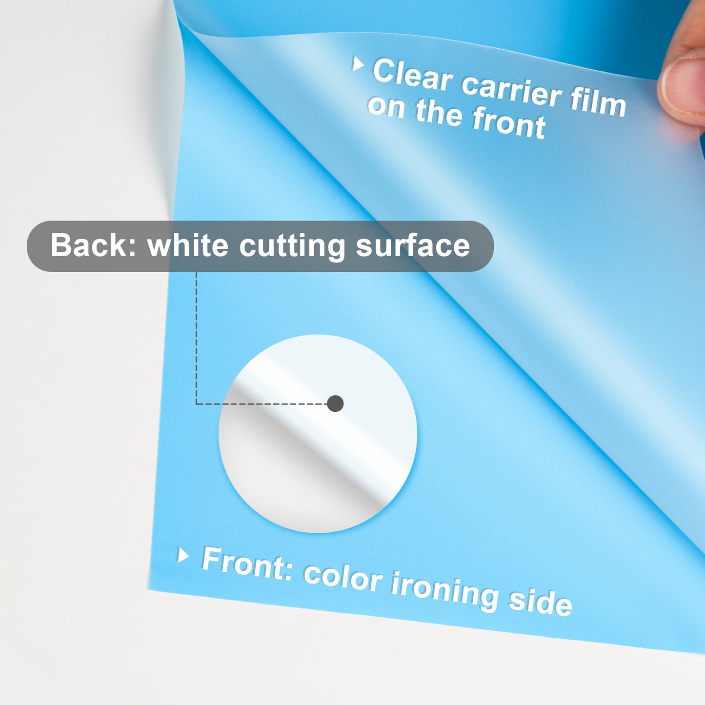 Heat Transfer Vinyl PU HTV Iron-On 9PCS 9.8"X11.9" Sheets Glow-In-The-Dark Col