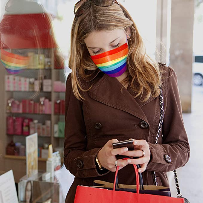 60PCS Disposable Adult Unisex Rainbow Colors Individually Packaged Light Soft