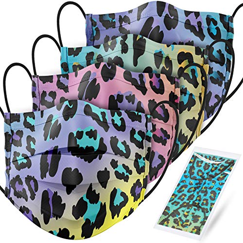 60-Pack Disposable Protective s with Fashionable Gradient Leopard Patte