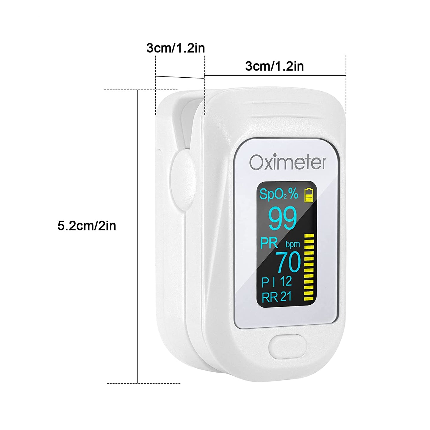 Fingertip Pulse Oximeter Blood Oxygen Saturation Perfusion Pulse Respiratory