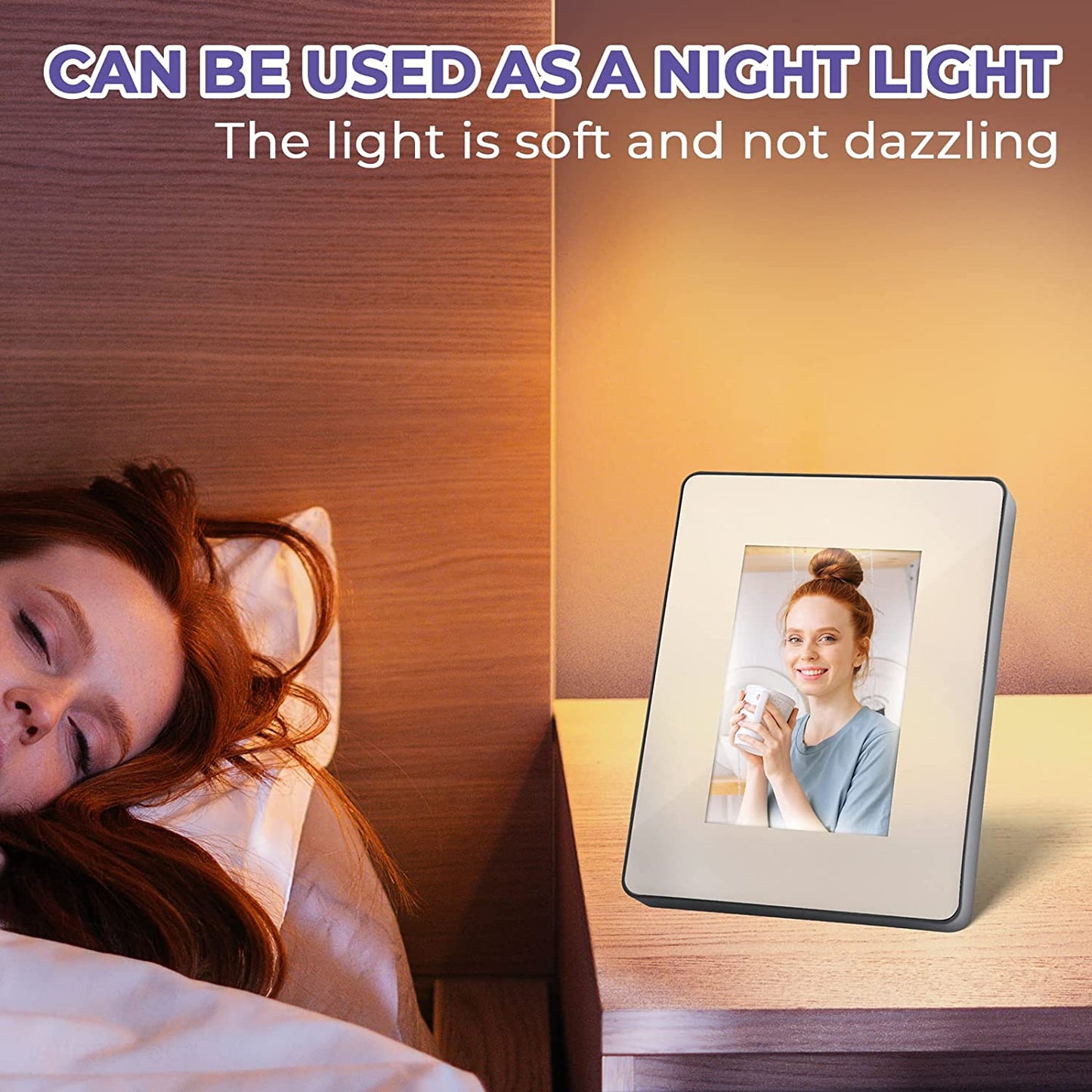 Mirror Photo Frame 4 x 6 LED Light Photo Frame Creative Photo Frame Table Decor