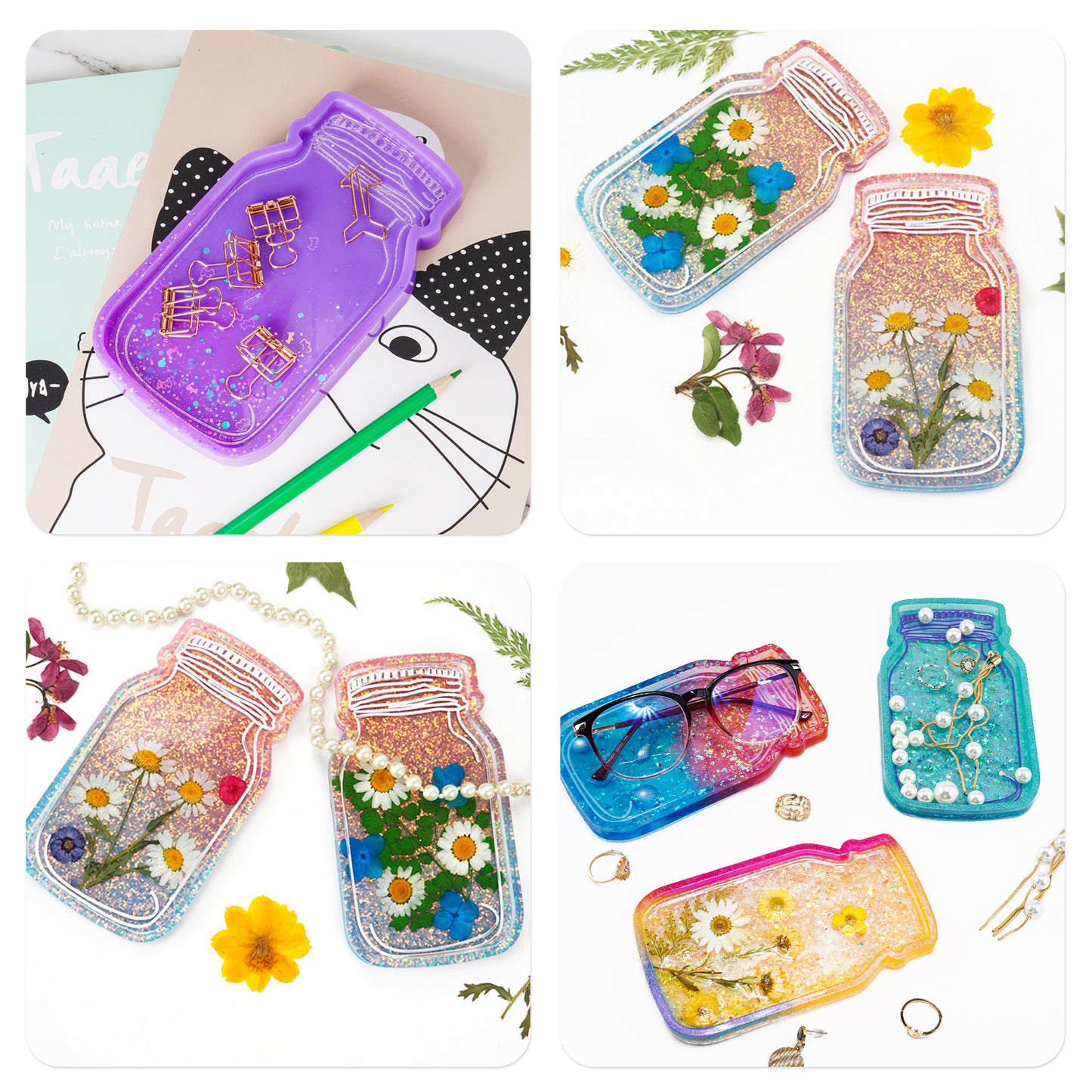 Bottle Shape 6.2?” Rolling Tray Coaster Epoxy Resin Casting Silicone Mold Kit