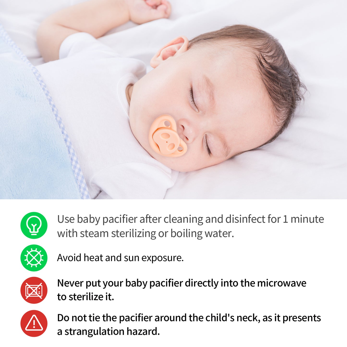 6PCS Soft Silicone Infant Baby Pacifiers, Funny Lips Orthodontic Cute Pacifiers